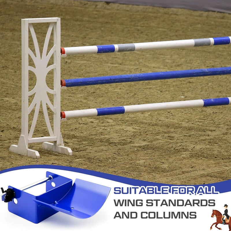 Abbylike 4 Pairs (8 Pieces) Jump Cups Metal Horse Jump Cups with Pin Fits Standards Uprights, Lightweight Durable for Hobby Horse Jumper Equestrian Activities - Image 5